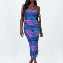 Princess Polly Holloway Wishes Midi Dress Blue Swirl -Modeoryx Sales Store 2 modelinfo Cynthia US4 67822daa 919d 474a a61f 562e6f7c5b60