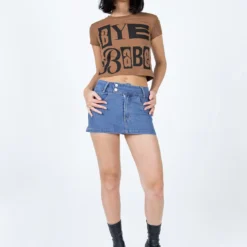 Bye Babe Shrunken Tee Brown -Modeoryx Sales Store 2 modelinfo Elle us4 7acc0dc6 d986 475b 985b 7094bb4262e8