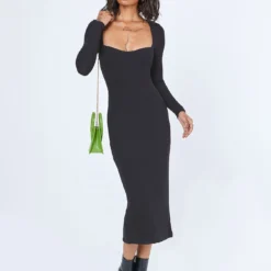 Princess Polly Nolan Midi Dress Black -Modeoryx Sales Store 2 modelinfo Feturi US2 ecfba7fa 128b 4a49 a254 06637722fa4a