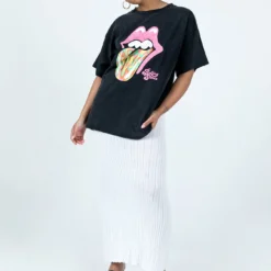 Princess Polly The Rolling Stones Retro Swirl Oversized Tee Black -Modeoryx Sales Store 2 modelinfo Sarah us4 7616a0d9 c951 4c9c 9b4a ea71c80c4f8c