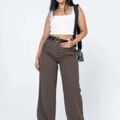 Princess Polly Archer Pants Dark Brown -Modeoryx Sales Store 2 modelinfo alicia us8 f9e51e1a fab7 47fc 94a3 aa0b4723fed7