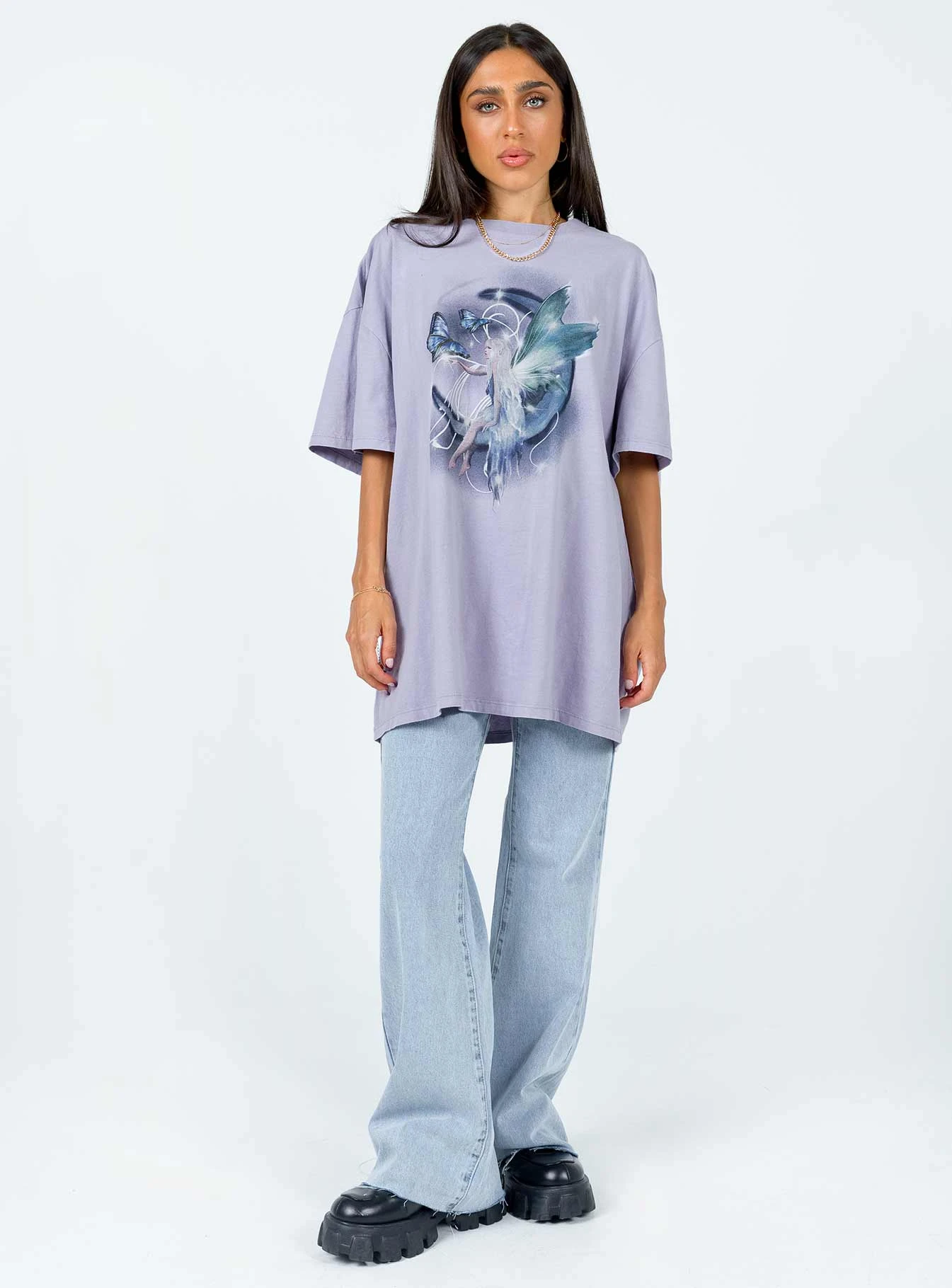 Princess Polly Fairy Forever Oversized Tee Purple 2 Princess Polly Fairy Forever Oversized Tee Purple - Image 2