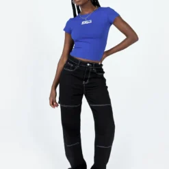 Princess Polly Polly Denim Club Tee Blue -Modeoryx Sales Store 2 modelinfo cynthia us4 f5e11376 0791 4435 810f bb685410430d