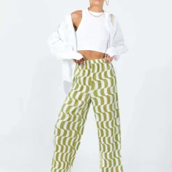 Princess Polly Taina Pleated Wide Leg Pants Green Multi -Modeoryx Sales Store 2 modelinfo kiana us2 f4f1a280 8225 4f48 8a5f d235d3ba5fc9