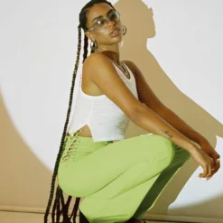 Princess Polly Mid Way Laced Flare Pants Green -Modeoryx Sales Store 2 modelinfo lola us4 0960e26f c044 4fdd a244 95eba11d10c2