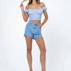 Princess Polly Love Galore Top Blue -Modeoryx Sales Store 2 modelinfo margaret us2 jpg a4eacd5d 8852 4b91 85ba 17305ad63f26