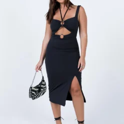 Princess Polly Artemis Halter Midi Dress Black -Modeoryx Sales Store 2 modelinfo mikayla US6 c4ac134c 18af 4510 a0c0 f642c57eccfc