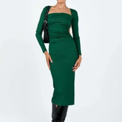 Princess Polly Esplin Long Sleeve Midi Dress Green -Modeoryx Sales Store 2 modelinfo milli us2 8cf2eeec 8be8 4222 979c d8df7e4cef02