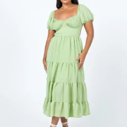 Princess Polly Danny Midi Dress Green -Modeoryx Sales Store 2 modelinfo rheanna us6 bcde1c61 42e5 48ef 9a35 61e3b190e3ed