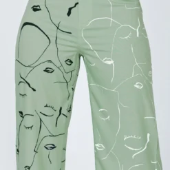 Princess Polly Face It Pants Green -Modeoryx Sales Store 2O0A0020