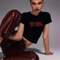 JGR & STN Faster Baby Tee Black -Modeoryx Sales Store 2 65417783 73fe 409e a4fa ebeee461227d