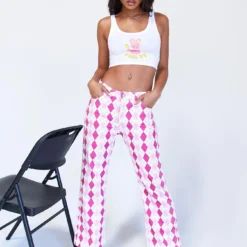 Princess Polly Zoey Argyle Straight Leg Pant Pink 7 Princess Polly Zoey Argyle Straight Leg Pant Pink -Modeoryx Sales Store 2 d8467086 2fbe 4c78 9053 ed8728fd4133
