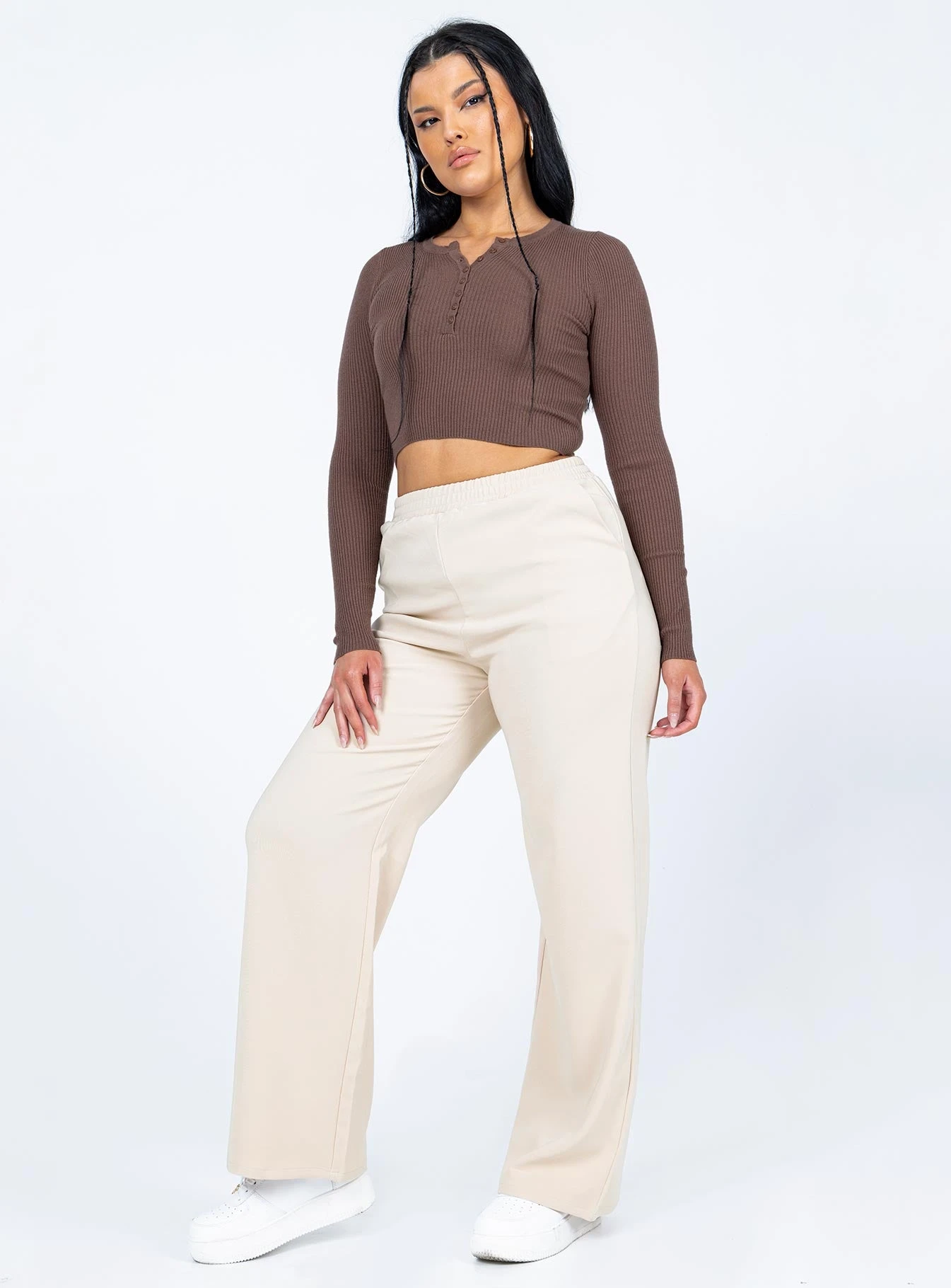 Princess Polly Audrie Pants Beige 3 Princess Polly Audrie Pants Beige - Image 3