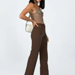 Princess Polly Lulu Pants Brown -Modeoryx Sales Store 3 modelinfo Christy us4 e9064730 e8c6 4504 a726 c6252d8fe0ba