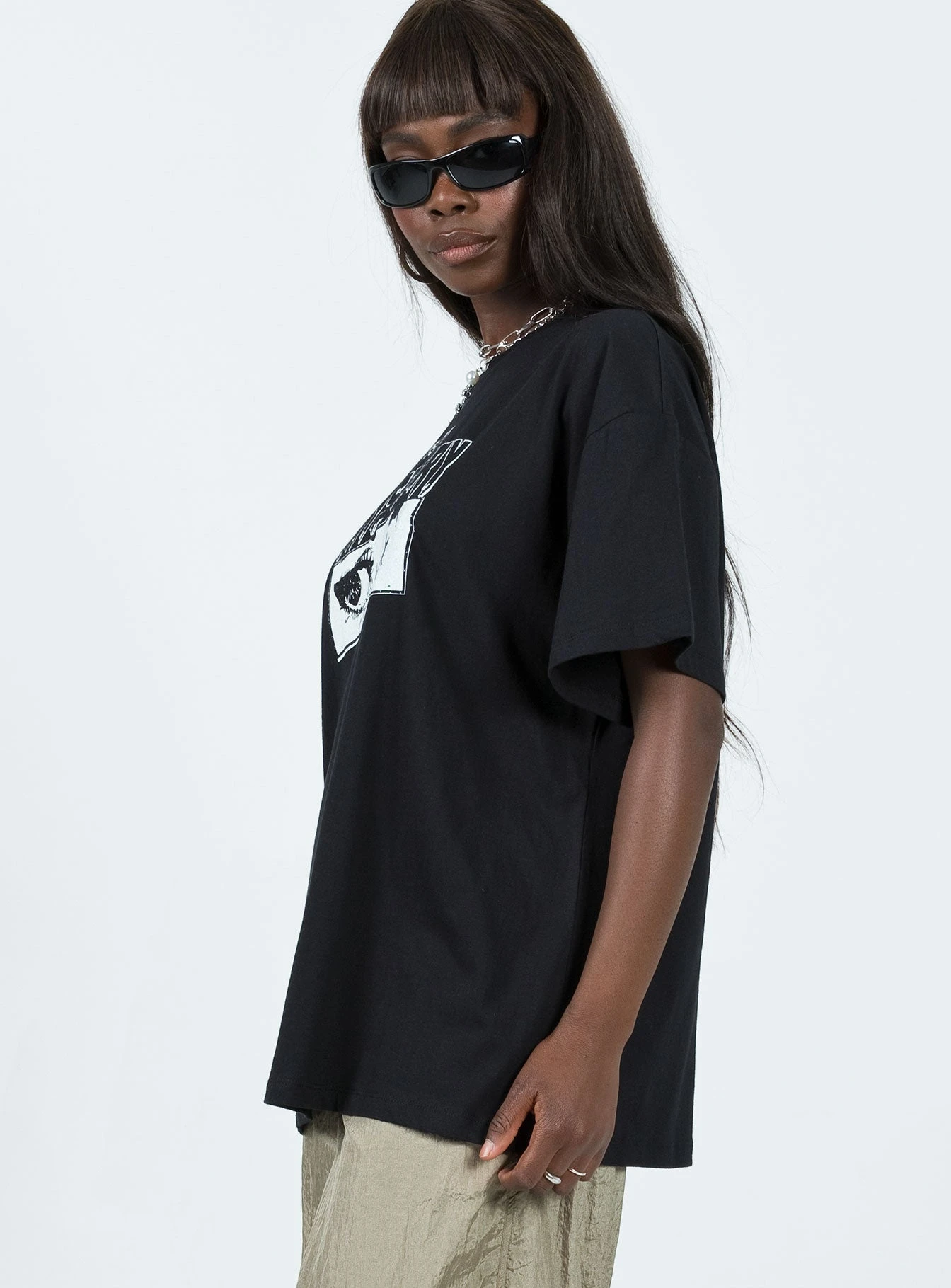 House Of Mystery Oversized Tee Black 4 House Of Mystery Oversized Tee Black - Image 4