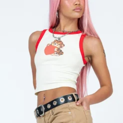 Princess Polly Baby Tiger Love Tank Cream -Modeoryx Sales Store 3 modelinfo Jayechelle us4 ed631c3f 1095 48cf 8ebc a7cdf7291425