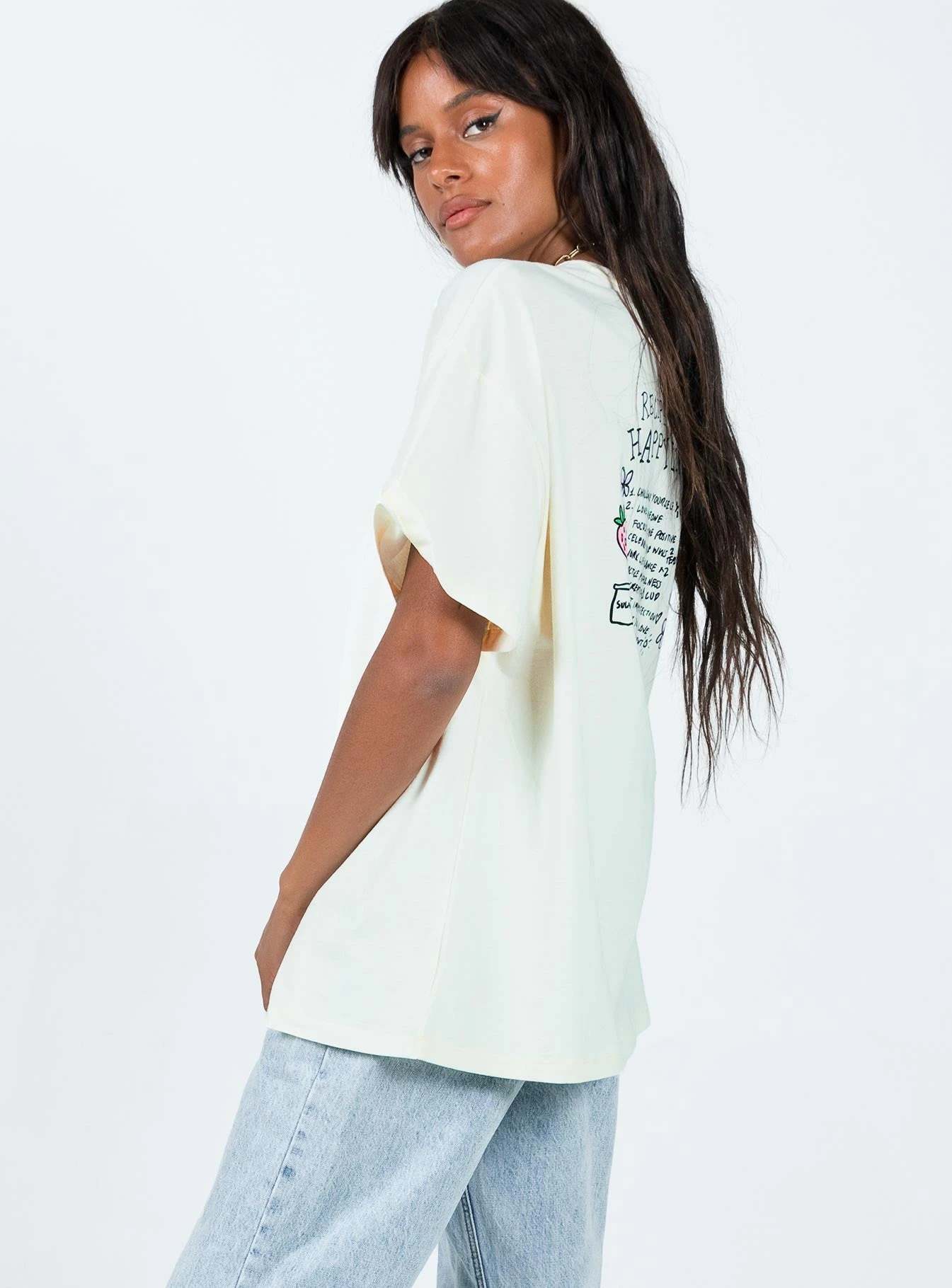 Happy Life Recipe Oversized Tee Cream 3 Happy Life Recipe Oversized Tee Cream - Image 3