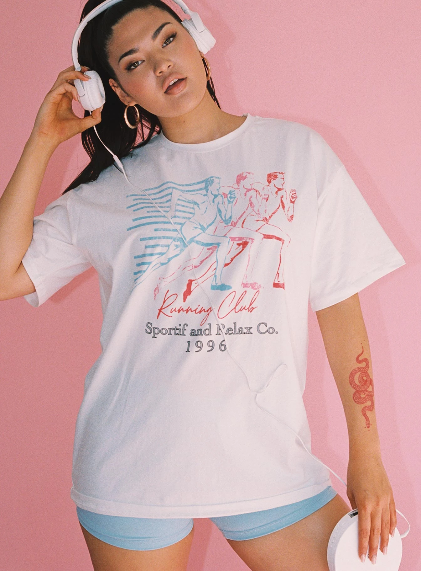 Running Club Graphic Tee White 3 Running Club Graphic Tee White - Image 3