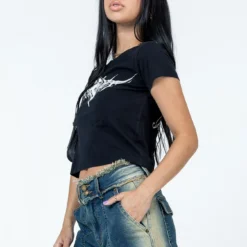 Fairy Wings Shrunken Tee Black -Modeoryx Sales Store 3 modelinfo Natasha us0 f88211ec d8f1 4157 a153 0d3fa092765b