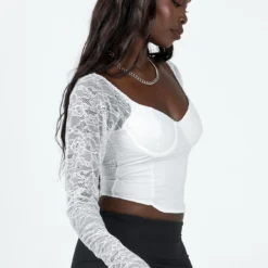 Princess Polly Purnell Long Sleeve Lace Top Ivory 9 Princess Polly Purnell Long Sleeve Lace Top Ivory -Modeoryx Sales Store 3 modelinfo cynthia us4 3b8fba69 4d43 4481 869c 0fb7902bf590