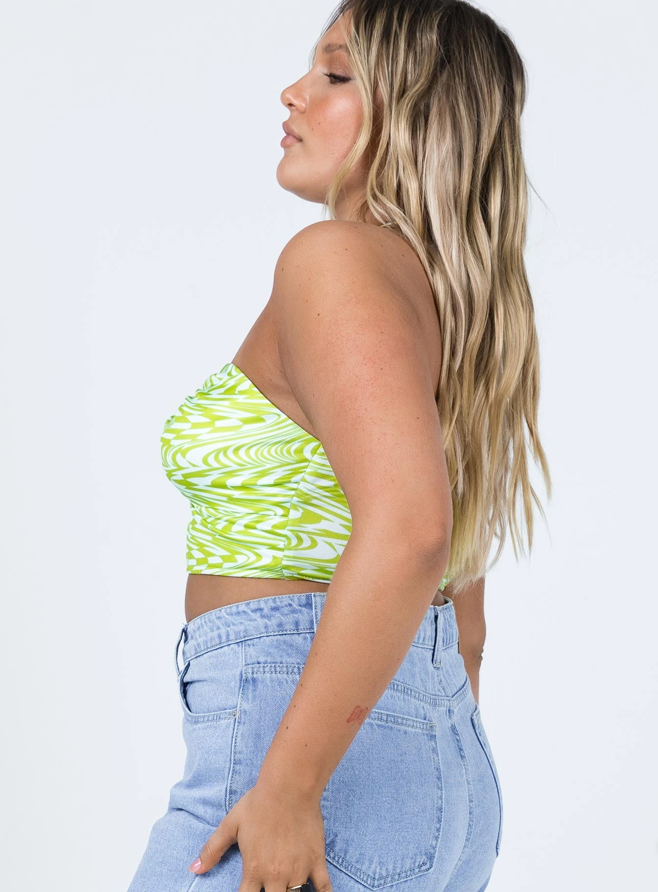 Princess Polly Farah Top Green 3 Princess Polly Farah Top Green - Image 3