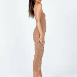 Princess Polly Dania Midi Dress Brown -Modeoryx Sales Store 3 modelinfo jess us2 d21956bd 92b9 447a 8cc2 a2f184a1387a