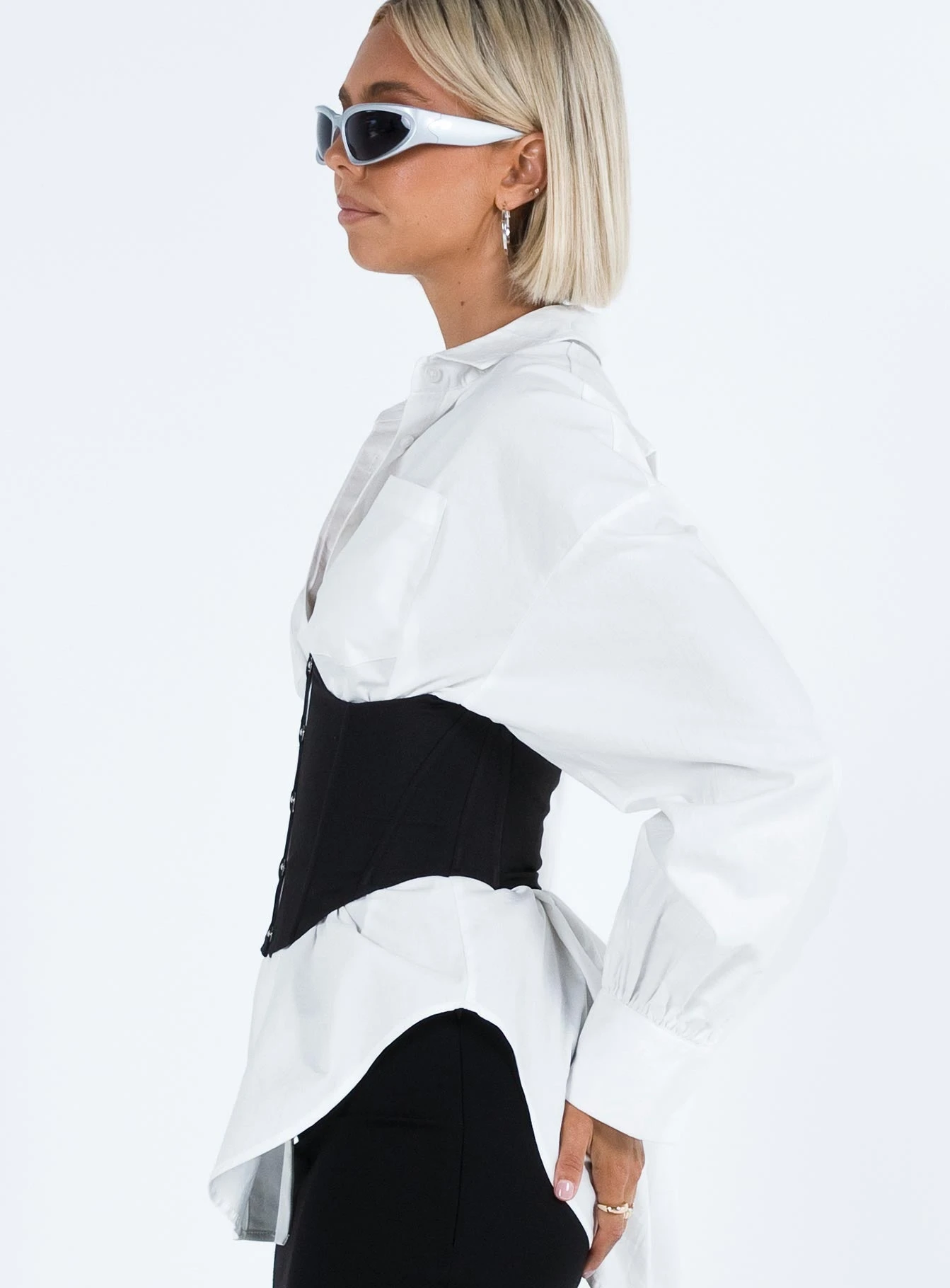 Rosina Underbust Corset Black 4 Rosina Underbust Corset Black - Image 4