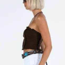 Princess Polly Magil Top Brown -Modeoryx Sales Store 3 modelinfo kauri us2 f811f643 512a 4553 ae17 c3b5cb951451