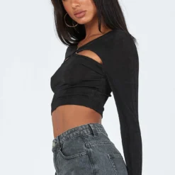 Princess Polly Raquel Long Sleeve Top Black -Modeoryx Sales Store 3 modelinfo kiele US2 5b2dc27c d7a7 4e73 8c31 55c8b6327bbc