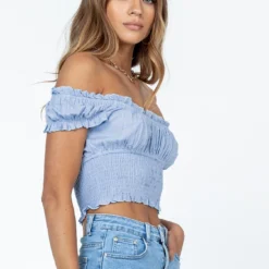 Princess Polly Love Galore Top Blue -Modeoryx Sales Store 3 modelinfo margaret us2 jpg f2c4f905 5c4f 43af 939d 31bba2622e30