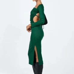 Princess Polly Esplin Long Sleeve Midi Dress Green -Modeoryx Sales Store 3 modelinfo milli us2 ece6c959 8dca 4df1 8c29 6513a02bc2ab