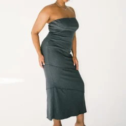 Oscar Midi Dress Grey Curve -Modeoryx Sales Store 3 modelinfo zarria us14 fc3cf143 b096 4546 a9e0 c0ebb3b61993