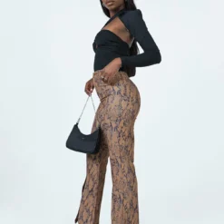 Princess Polly Devotion Snake Print Pants Brown -Modeoryx Sales Store 3 5d0bf8c6 1547 470c aef9 c8003e1df117