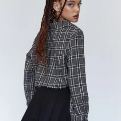 Princess Polly Nora Cropped Shirt Grey -Modeoryx Sales Store 3 c7d2a9ff 10f8 4a16 8582 cfc851a4f348