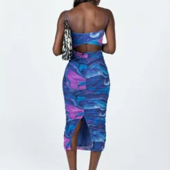 Princess Polly Holloway Wishes Midi Dress Blue Swirl -Modeoryx Sales Store 4 modelinfo Cynthia US4 a9c47493 3b05 4255 94da f3115330819c