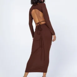 Princess Polly Kari Midi Dress Brown -Modeoryx Sales Store 4 modelinfo Feturi us2 33c4a5b4 f736 42f8 84cd 4fc95e1ecf53