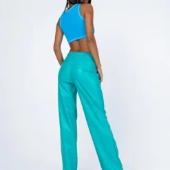 Princess Polly Johnson PU Pants Teal -Modeoryx Sales Store 4 modelinfo Feturi us2 3cc5a8df cf21 4529 beed 200670ccb6f1