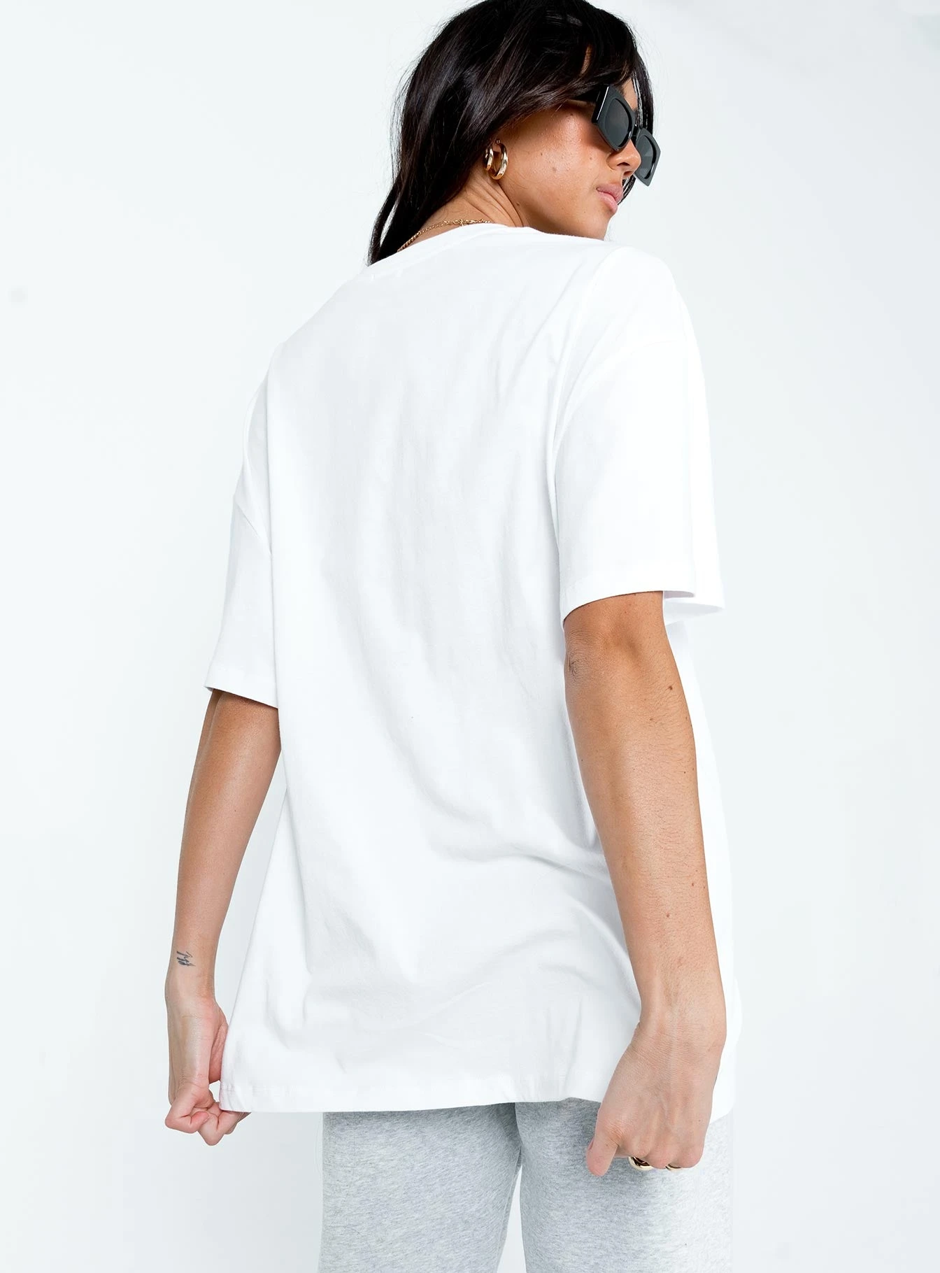 Every Day Oversize Tee White 5 Every Day Oversize Tee White - Image 5