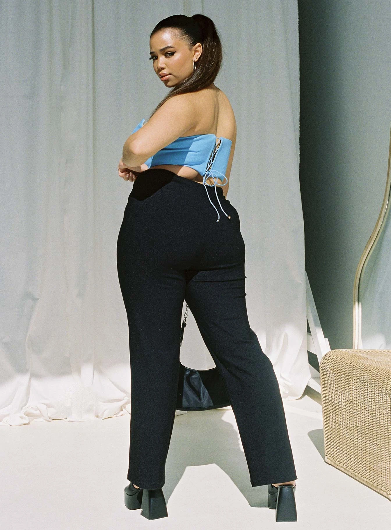 Zara Pant Black Curve 4 Zara Pant Black Curve - Image 4