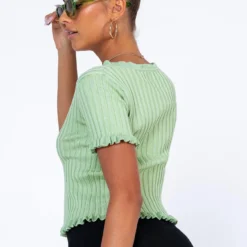 Princess Polly Rayven Top Green -Modeoryx Sales Store 4 modelinfo alexis us2 5408cf91 e504 45ac 8146 cc2b7adeaf7e