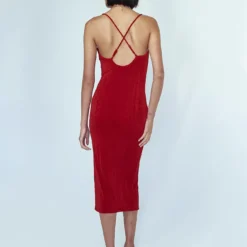 Princess Polly Riley Midi Dress Red -Modeoryx Sales Store 4 modelinfo chloe us2 72d1a5fd d12c 421f 8374 52b0cafec589