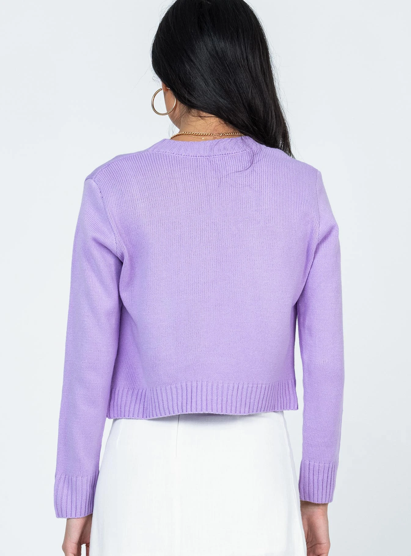 Princess Polly Donita Cardigan Set Purple 4 Princess Polly Donita Cardigan Set Purple - Image 4