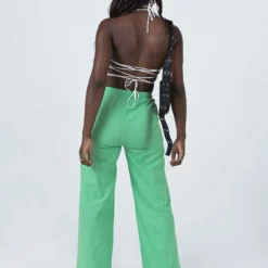 Princess Polly Aubrie Wide Leg Pants Green -Modeoryx Sales Store 4 modelinfo cynthia us2 83331610 9200 4a3e 9469 7317f46ee0ae