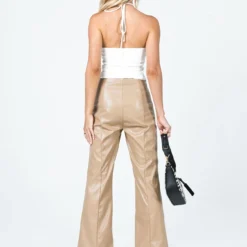 Princess Polly Gia Panel PU Pants Beige -Modeoryx Sales Store 4 modelinfo emma US2 dd84825d a4f8 4d02 81e4 1e41d32fe74a