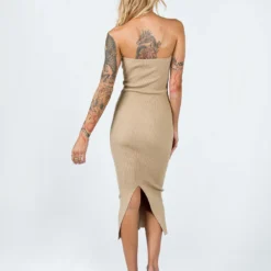 Princess Polly Ethan Strapless Midi Dress Beige -Modeoryx Sales Store 4 modelinfo emma leigh us4 ffe51493 7319 43d4 b1c4 f3175b1bdb4d