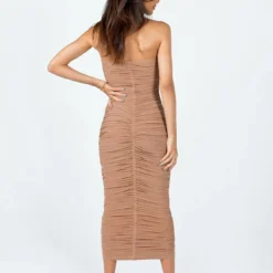 Princess Polly Dania Midi Dress Brown -Modeoryx Sales Store 4 modelinfo jess us2 53fcab26 8327 4172 87f0 a6ff55585a6d