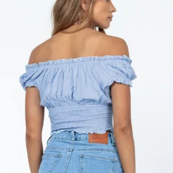 Princess Polly Love Galore Top Blue -Modeoryx Sales Store 4 modelinfo margaret us2 jpg 3557e2e9 49f0 4c70 8f70 618e7eb98277