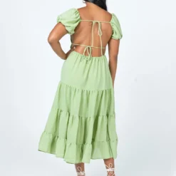 Princess Polly Danny Midi Dress Green -Modeoryx Sales Store 4 modelinfo rheanna us6 4aa237a7 9511 4063 b269 7d05efeafc52