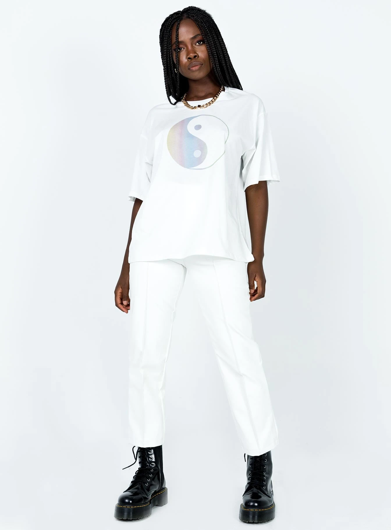 Princess Polly Yin And Yang Top White 2 Princess Polly Yin And Yang Top White - Image 2