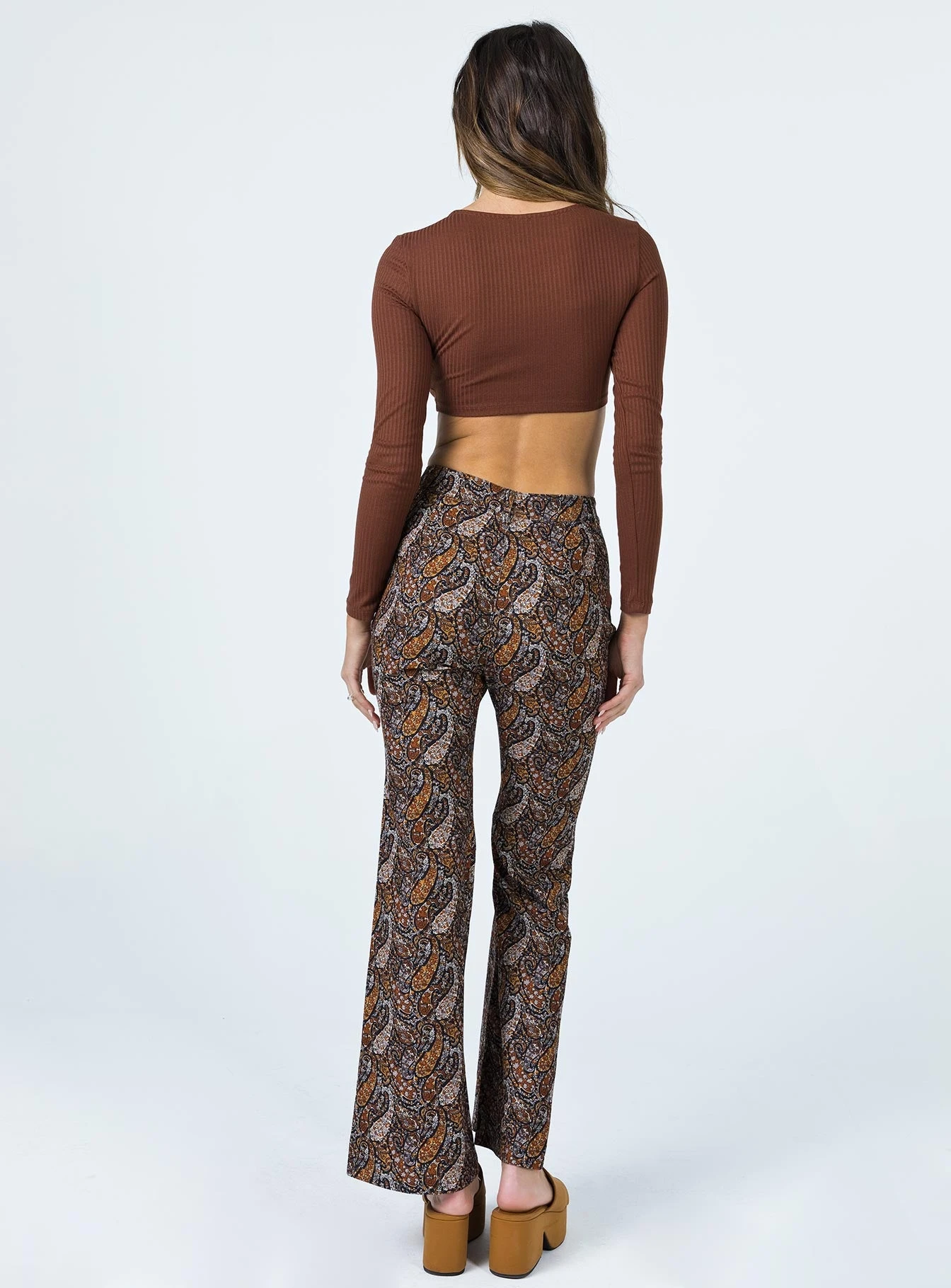 Princess Polly Marlie Pants Brown 5 Princess Polly Marlie Pants Brown - Image 5